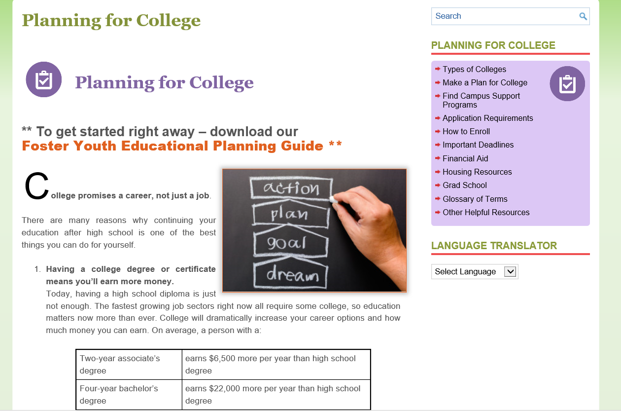 Start planning for college Start planning for college Flyer
